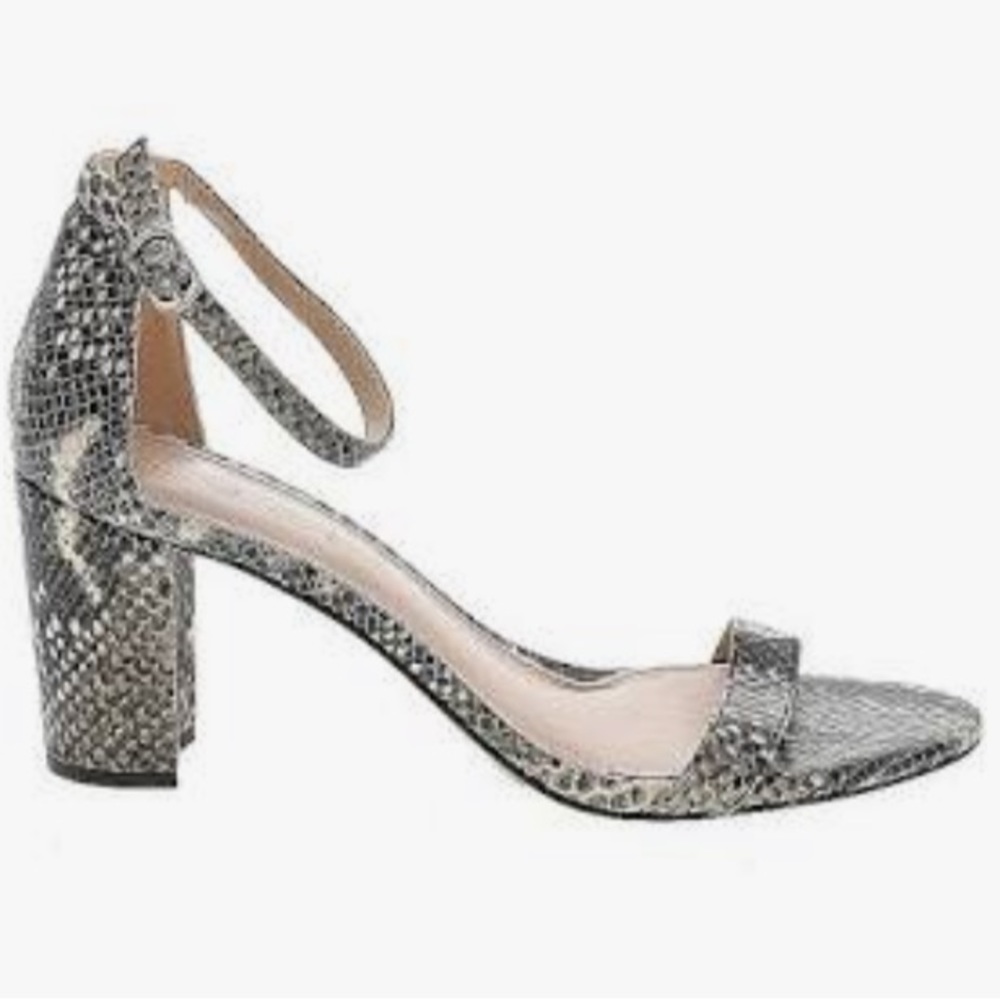 Essex Lane snake print heels